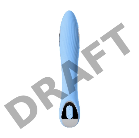 Вибратор с электростимуляцией PHYSICS TESLA G-POINT, силикон, голубой, 21 см