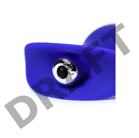 Анальная вибровтулка ToDo by Toyfa Fancy, силикон, синий, 10,7 см, Ø 3,5 см