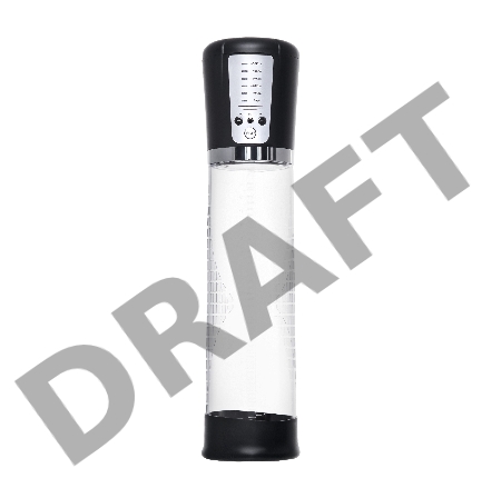 Автоматическая помпа для пениса Sexus Men Expert Sigurd, ABS-пластик, черная, 29 см