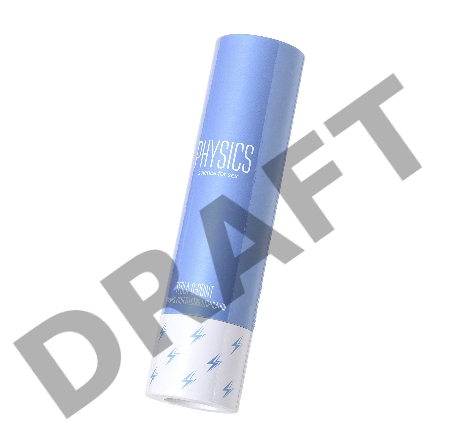 Вибратор с электростимуляцией PHYSICS TESLA G-POINT, силикон, голубой, 21 см