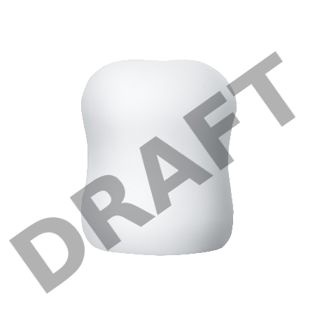 Мастурбатор Mystim MasturbaTIN Swirl Gir, TPE, белый, 4,5 см