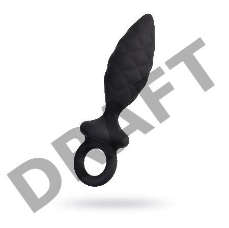 Анальная пробка Erotist Strob M - size, силикон,черная, 13,5 см