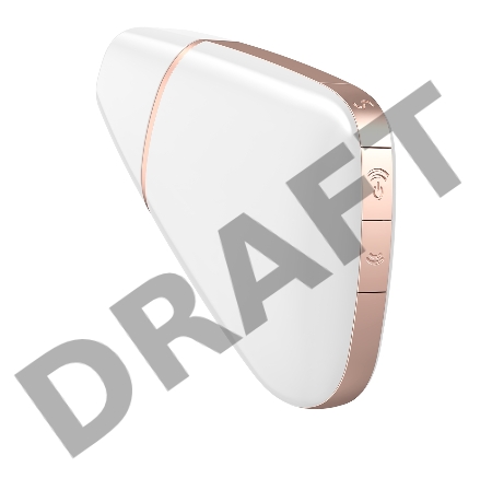 Вакуум-волновой бесконтактный стимулятор клитора Satisfyer Love Triangle, силикон, белый, 8,8 см.