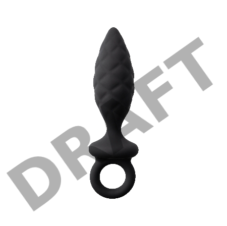 Анальная пробка Erotist Strob M - size, силикон,черная, 13,5 см