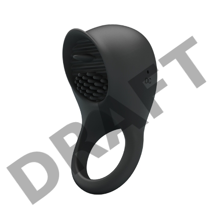 Эрекционное виброкольцо с клиторальным стимулятором - язычком Pretty Love Ring Shaking II