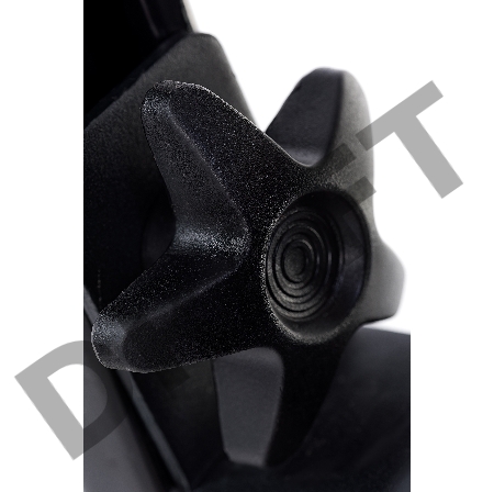 Секс-машина Diva Bondage, с двумя насадками, металл, черная, 140 см