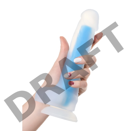 Фаллоимитатор, светящийся в темноте, Beyond by Toyfa, Bruce Glow, силикон, прозрачный, 22 см