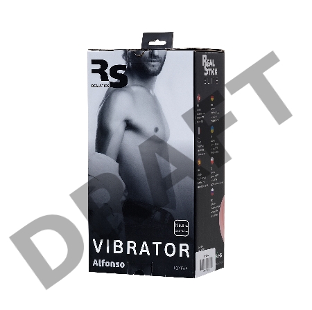 Реалистичный вибратор TOYFA RealStick Elite Vibro, TPR, телесный, 7 режимов вибрации, 18,5 см.