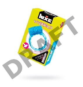 Виброкольцо LUXE VIBRO Райская птица + презерватив, 1 шт, 18 см