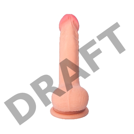 Реалистичный фаллоимитатор TOYFA RealStick Elite DILDO, TPR, телесный, 18,5 см