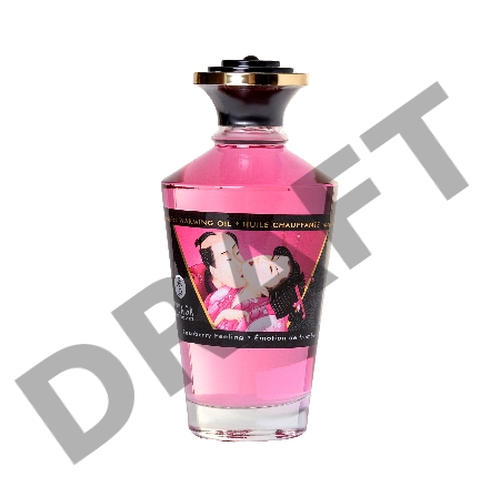 Масло для массажа Shunga Raspberry Feeling, разогревающее, малина, 100 мл