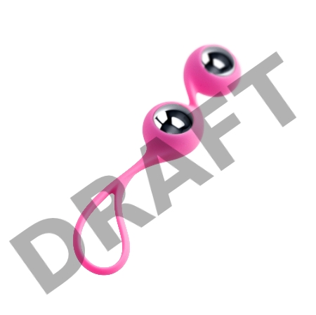 Вагинальные шарики L'Eroina Futa, силикон, розовые, 11 см, Ø 1,9 см, 63 г