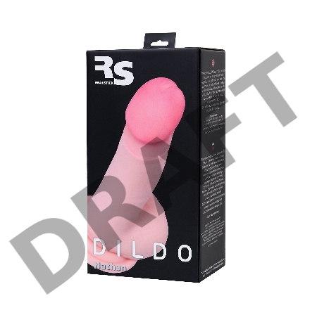 Реалистичный фаллоимитатор TOYFA RealStick Elite DILDO, TPR, телесный, 18,5 см