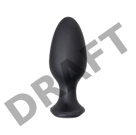 Анальная втулка LOVENSE Hush 2 (L), силикон, черная, 12,1 см