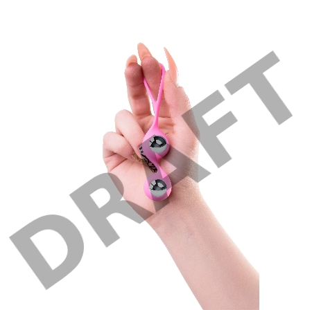 Вагинальные шарики L'Eroina Futa, силикон, розовые, 11 см, Ø 1,9 см, 63 г