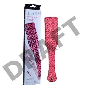 Розовый пэддл с геометрическим рисунком - 32 см.