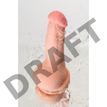 Реалистичный фаллоимитатор TOYFA RealStick Elite DILDO, TPR, телесный, 18,5 см