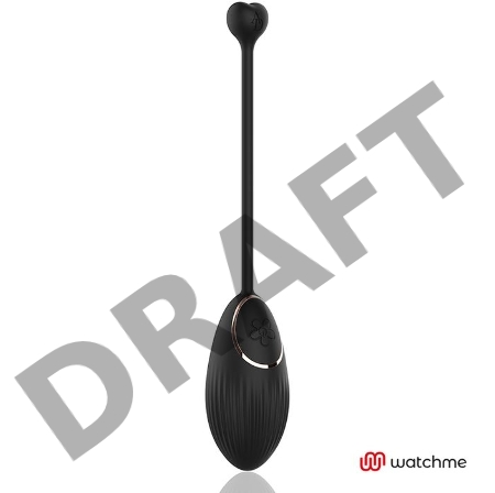 Черное виброяйцо с пультом-часами Anne s Desire Vibro Egg Wireless Watchme