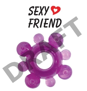 Фиолетовое эрекционное кольцо Sexy Friend 