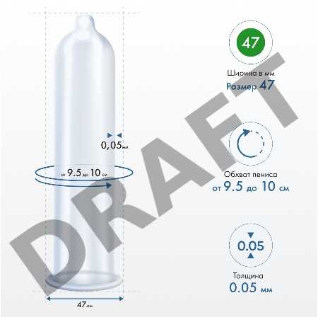 Презервативы  MY.SIZE №3 размер 47 (ширина 47mm)