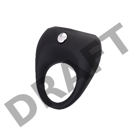 Виброкольцо Erotist Cosm, силикон, черный, 5.3 см, Ø 2,7 см