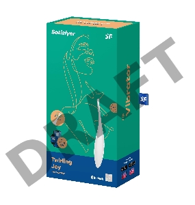 Белый точечный стимулятор Twirling Joy