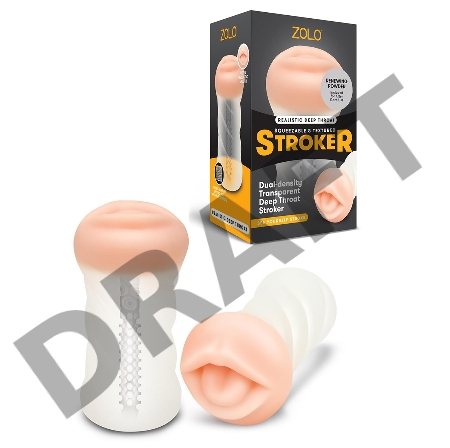 Мастурбатор-ротик ZOLO DEEP THROAT