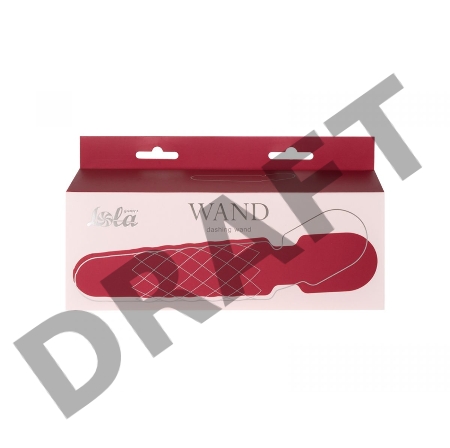 Красный вибромассажер Dashing Wand - 21 см.