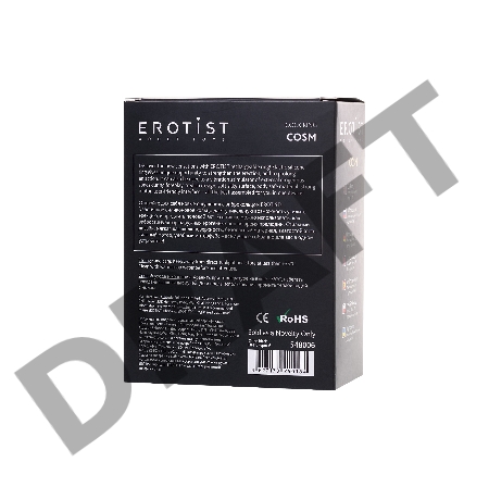 Виброкольцо Erotist Cosm, силикон, черный, 5.3 см, Ø 2,7 см