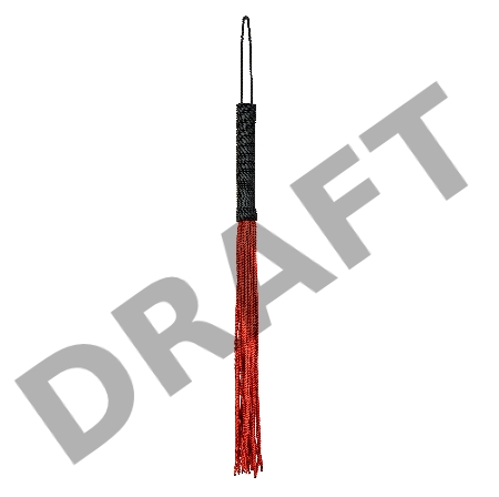 Флоггер TOYFA Theatre из веревки, красный