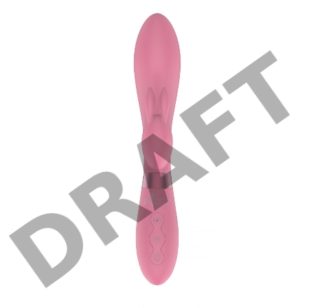 Розовый вибратор-кролик Indeep Theona - 21,5 см.