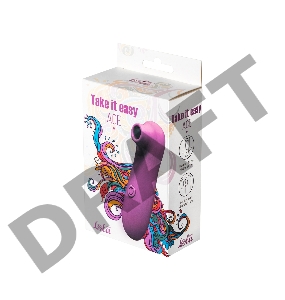 Фиолетовый вакуумный вибростимулятор клитора Ace