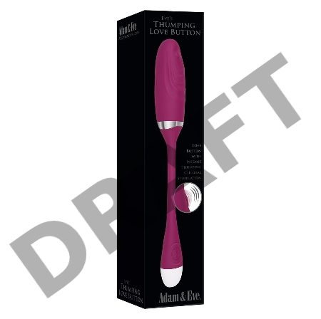 Adam & Eve EVE'S THUMPING LOVE BUTTON Пуля для стимуляции клитора с функцией постукивания