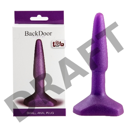 Фиолетовый анальный стимулятор Small Anal Plug Purple - 12 см.