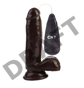 Вибратор CNT 6.7'' Stud Realistic Dildo Brown CNT-180088D