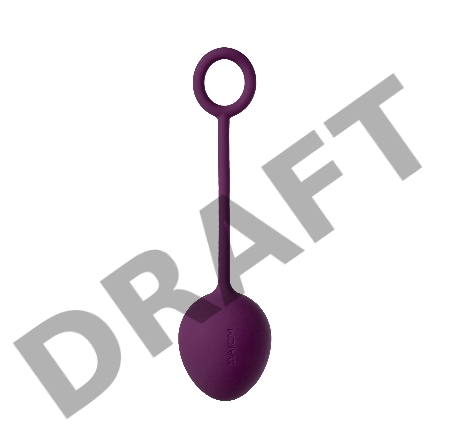 Набор вагинальных шариков Svakom Nova, силикон, фиолетовый, (49,75,95 гр)