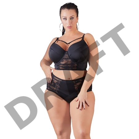 Cottelli Curves Трусики черные, размер 2XL