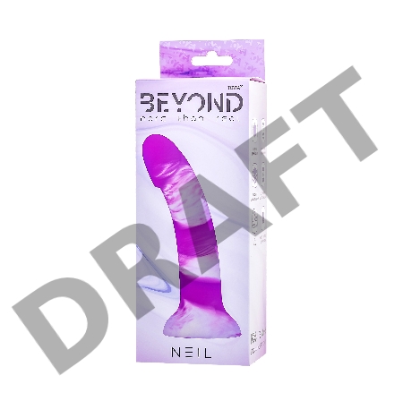 Фаллоимитатор Beyond by Toyfa, Neil, силикон, фиолетовый, 18 см