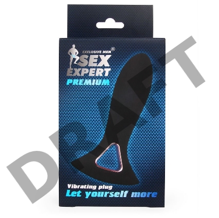 Черная анальная пробка с широким основанием - 13,7 см.