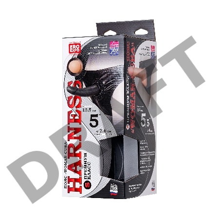 Страпон на креплении LoveToy WOMAN - CUBA с 2 насадками, neoskin, телесный