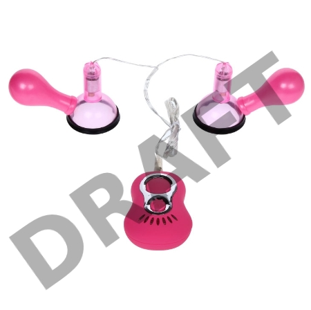 Вакуумный массажер для сосков с вибрацией Crazy Beauty