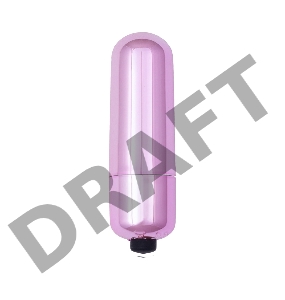 Розовая гладкая вибропуля Mady - 6 см.