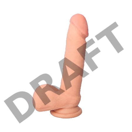 Вибратор с пультом ДУ TOYFA RealStick Elite Vibro, TPR, телесный, 10 режимов вибрации, 20 см