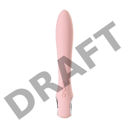 Вибратор с электростимуляцией PHYSICS GALVANI VIBE, силикон, розовый, 21 см