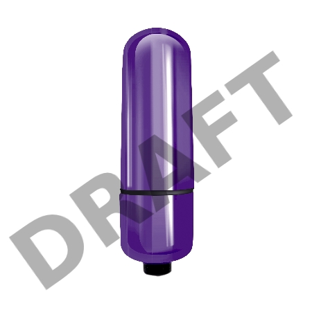 Фиолетовая вибропуля Mady - 6 см.