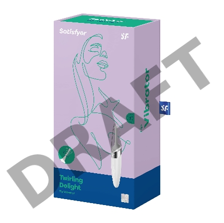 Белый точечный стимулятор Twirling Delight