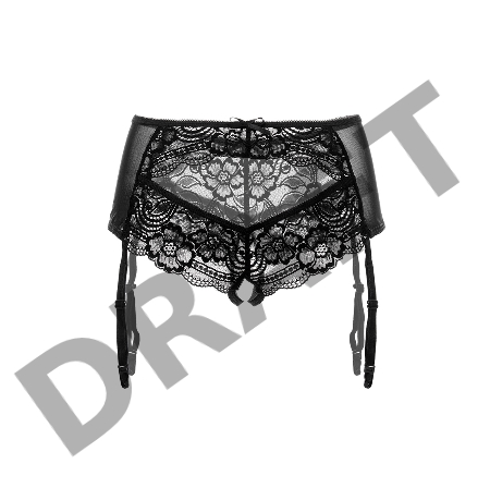 Эротические трусики-пояс Erolanta Sheila, черный (42-44)