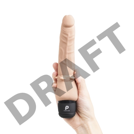 Телесный анальный вибратор 7 Slim Anal Realistic Vibrator - 20 см.