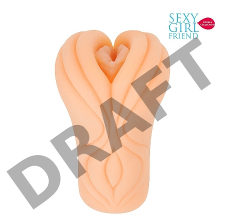 Телесный мастурбатор-вагина со складками на входе