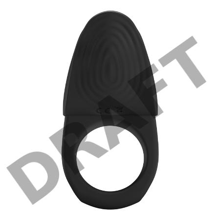 Черное эрекционное кольцо с вибрацией Vibrating Susanna